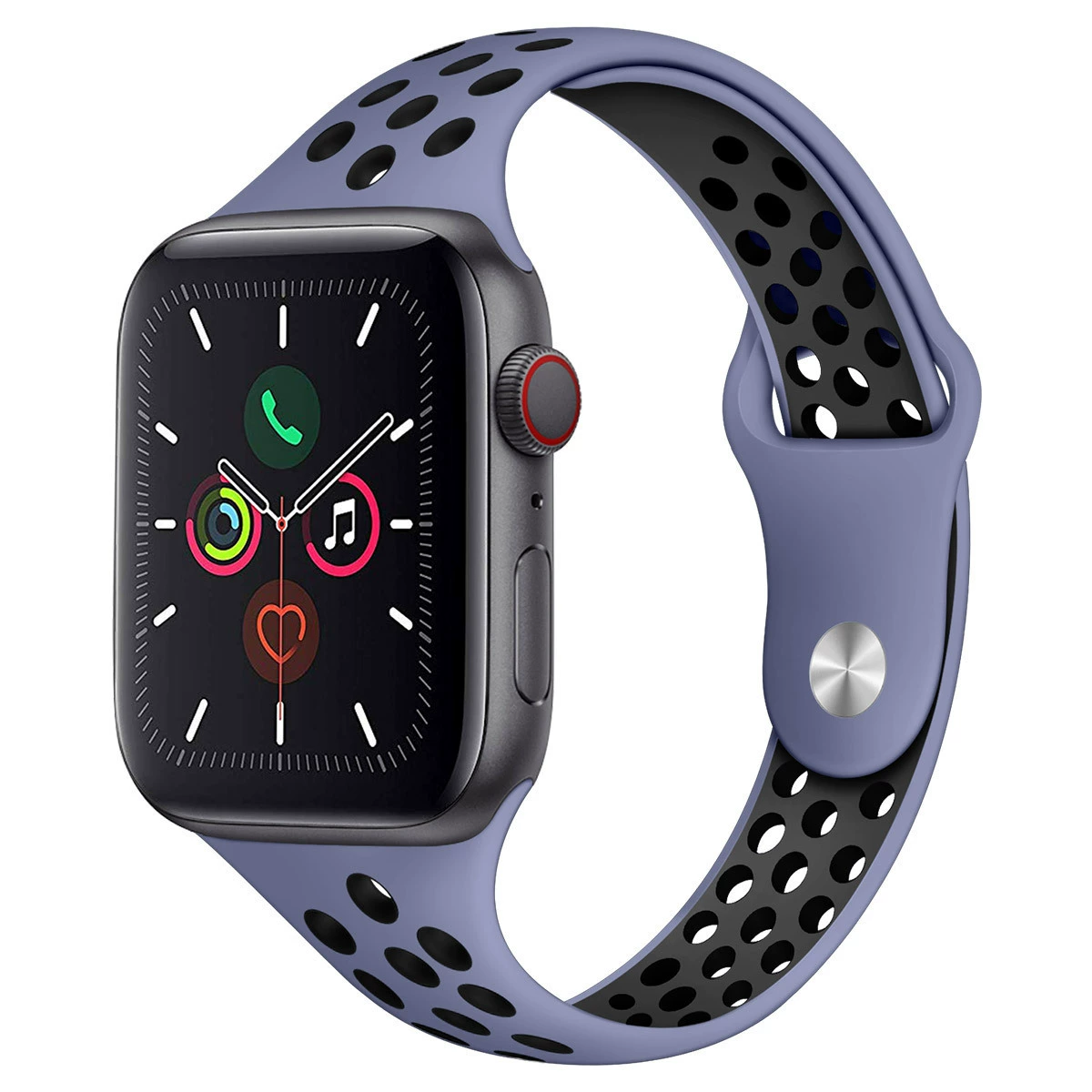 Ремешок для Apple Nike, силиконовый двуцветный ремешок