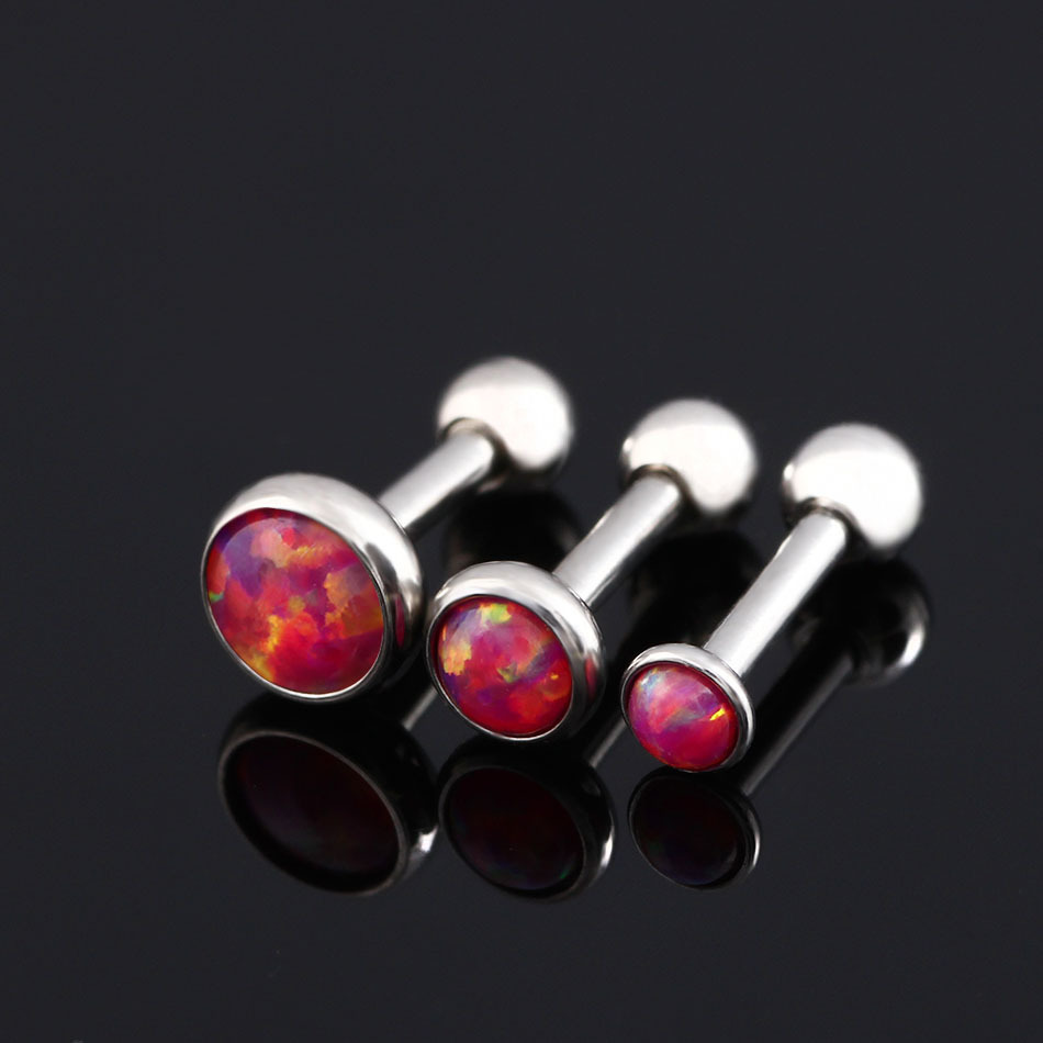 Simple Style Colorful Stainless Steel Plating Zircon Ear Studs 1 Piece display picture 5