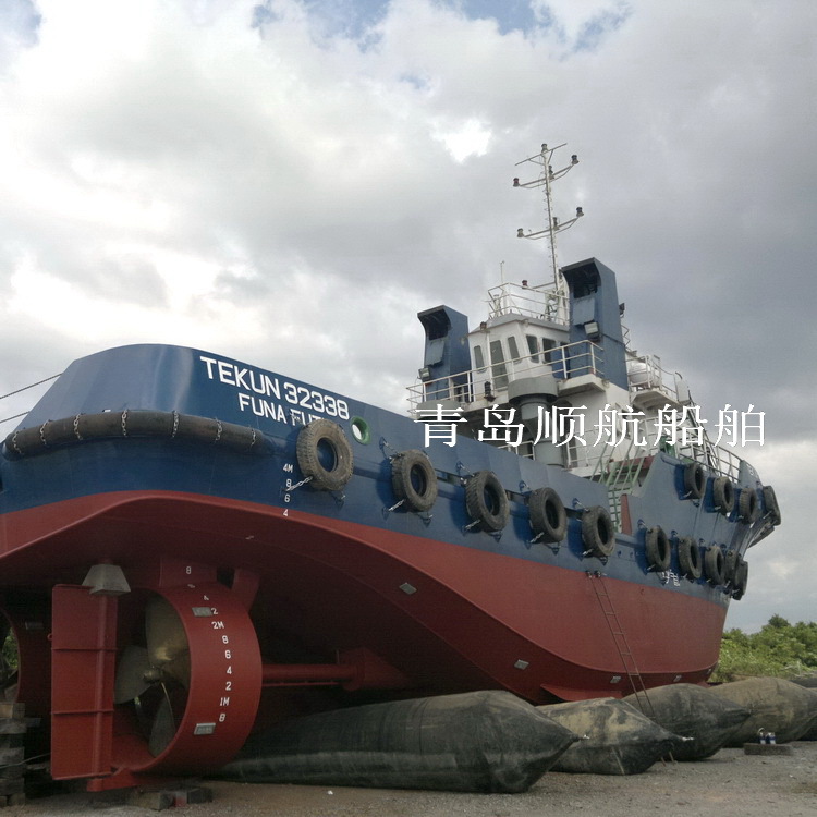 船舶上排下移、重物起升搬运用橡胶充气气囊