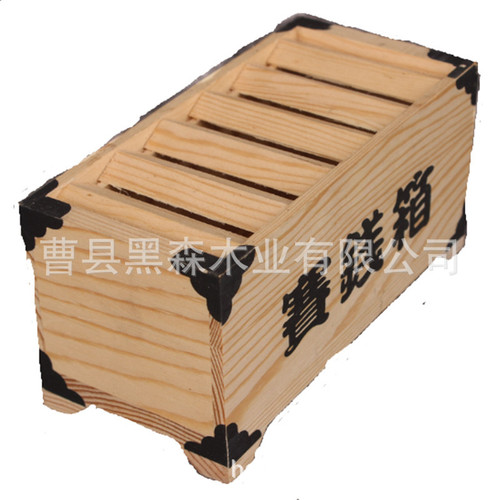Wooden money bank for sale, wooden decorative desk, wooden savings can, wooden box, small craft storage, wooden products