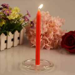 1.7cm紅白喜事蠟燭 家用照明細蠟燭浪漫結婚西餐長杆應急蠟燭批發