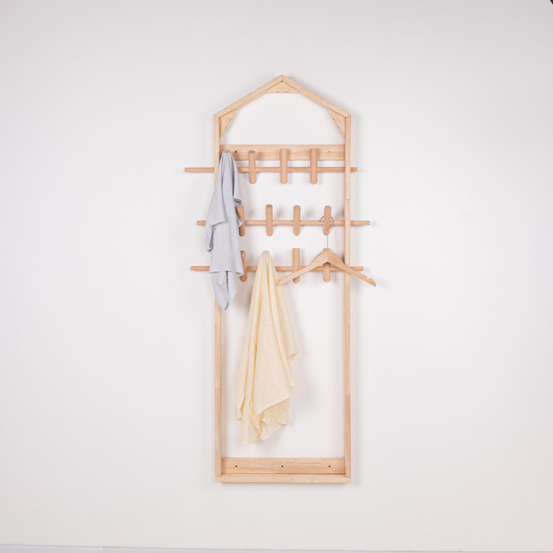Bolin Nordic Style Creative Small House Wall Coat Rack Clothing Children's Clothing Store B&BInternet Celebrity Shooting Wall Hanging