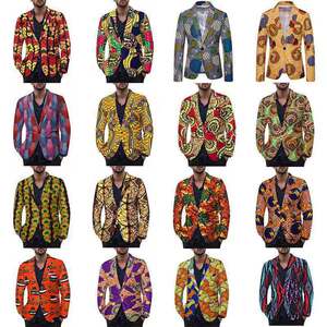 Fashionable men’s leisure multicolor printing suit