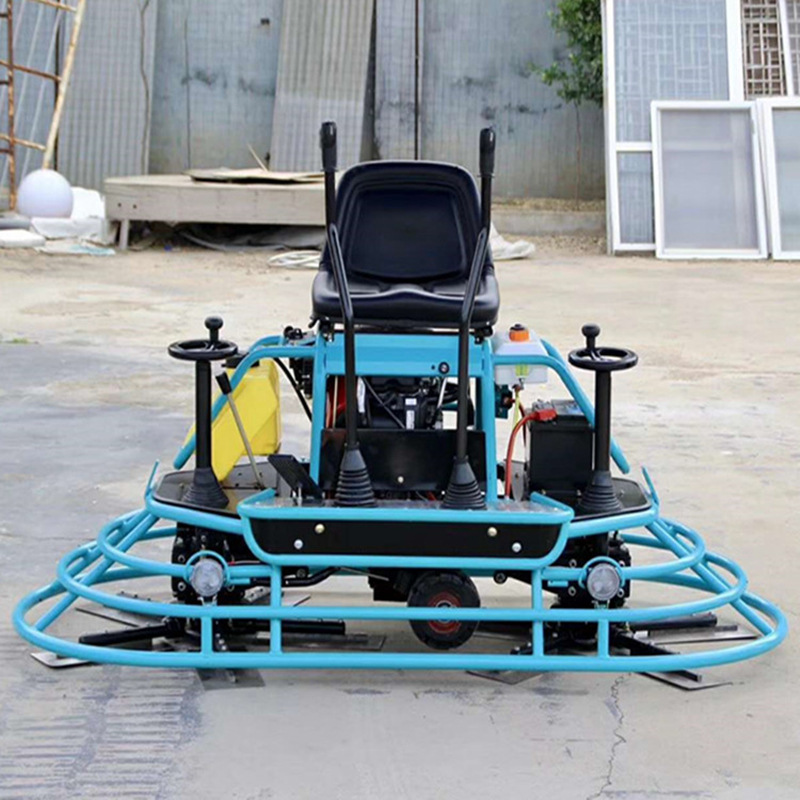 小型座驾式抹光机 一米双盘混凝土打磨机 座驾式路面抹光机