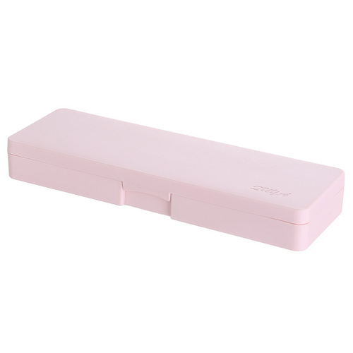 Multifunctional simple creative pencil box translucent frosted pencil box PP plastic stationery box student storage pencil bag