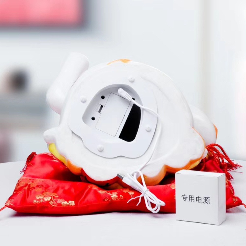 Tienda creativa decoración suerte tambor sacudiendo mano suerte gato plug-in y batería de doble uso japonés Oficina fortuna gato