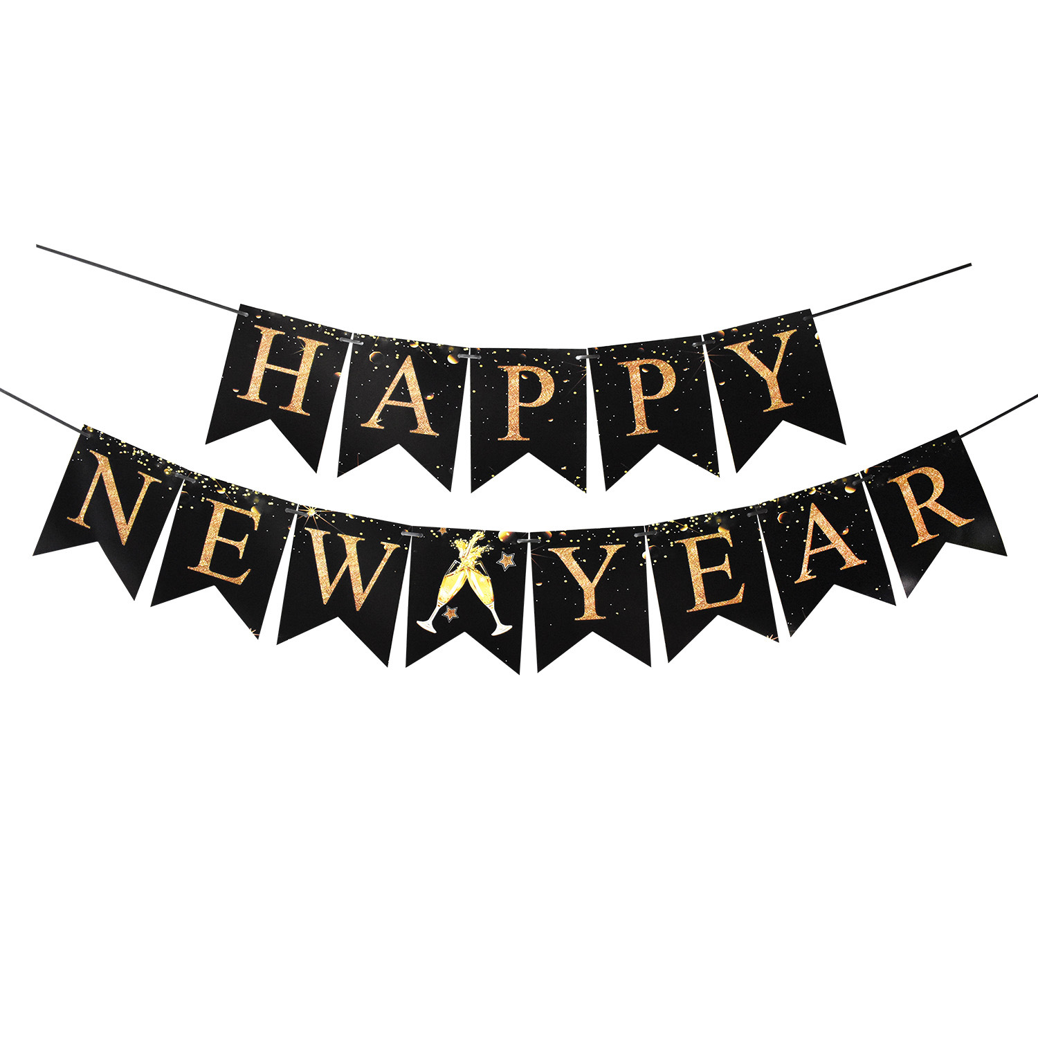 Christmas New Year Cartoon Style Exaggerated Letter Paper Indoor Party Festival Banner display picture 15