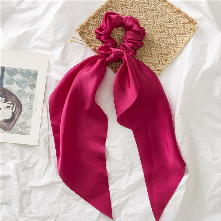 Fashion Solid Color Cloth Pleated Hair Tie 1 Piece display picture 5