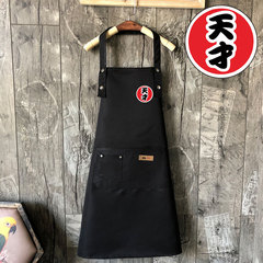Kitchen waterproof and oil-proof apron with logo for men and women, restaurant chef, milk tea shop work clothes, men's coveralls, adult apron