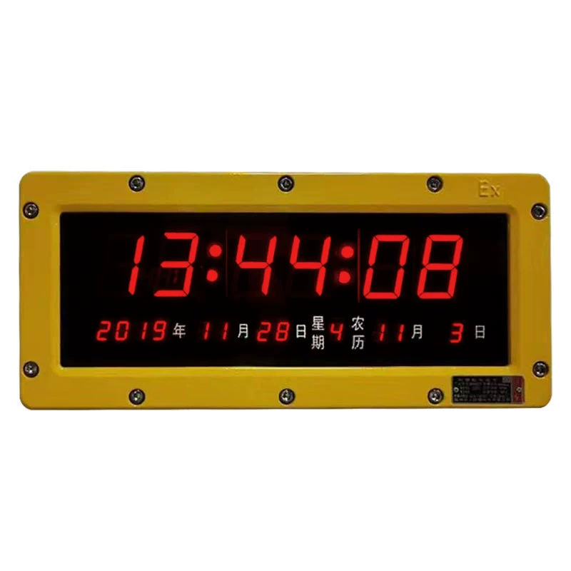 Пожаро-устойчивые электронные часы, точный календарь, с LED-дисплеем