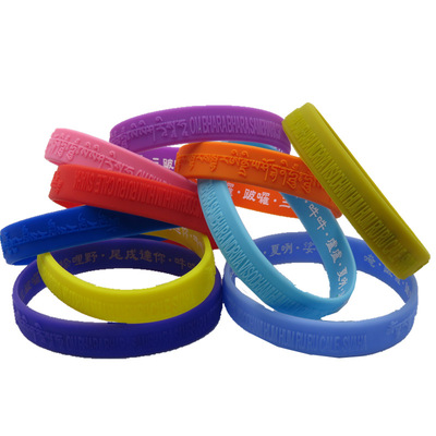定做女大随求硅胶手环佛教咒语手环 wristband定制手圈带子地摊源|ru