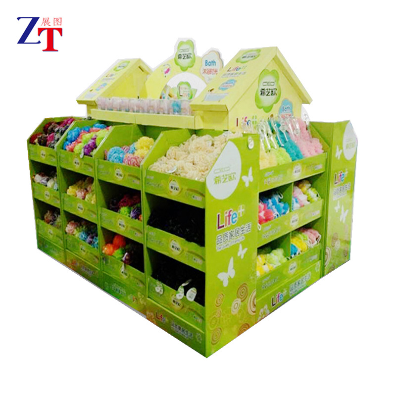 批发日用百货纸地堆洗浴用品杂货纸地堆头年货超市组合地堆头货架