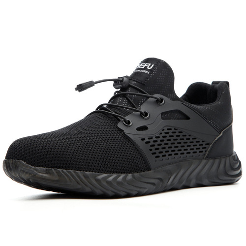 Cross-border new Jiefu labor protection shoes, lightweight and breathable electrical insulated steel toe anti-smash and puncture-proof work safety shoes