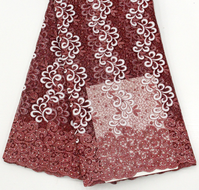 New spot African embroidery lace fabric...