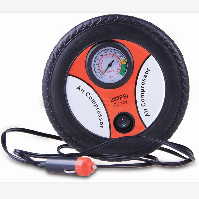 汽车充气泵 便携式12v车载迷你轮胎自动打气泵 高压充气机批发
