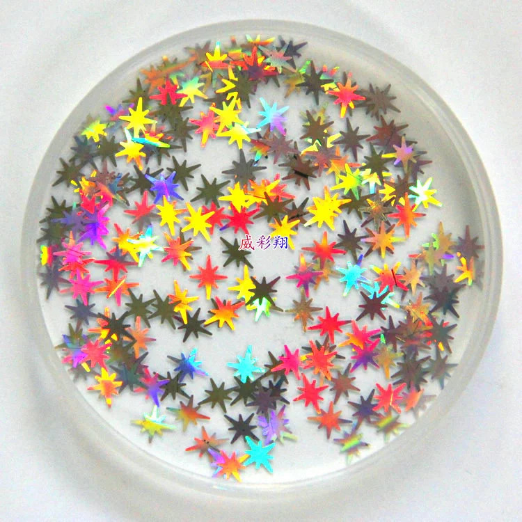Wholesale of gold onion powder, sequins, hexagonal heart, five-pointed star, irregular-shaped laser colored PET sequins, nail gold powder and glitter powder pic 90