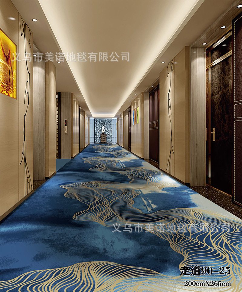酒店走廊地毯现货 2米宽幅 高清印花宾馆过道走道地毯 长廊毯-阿里巴巴