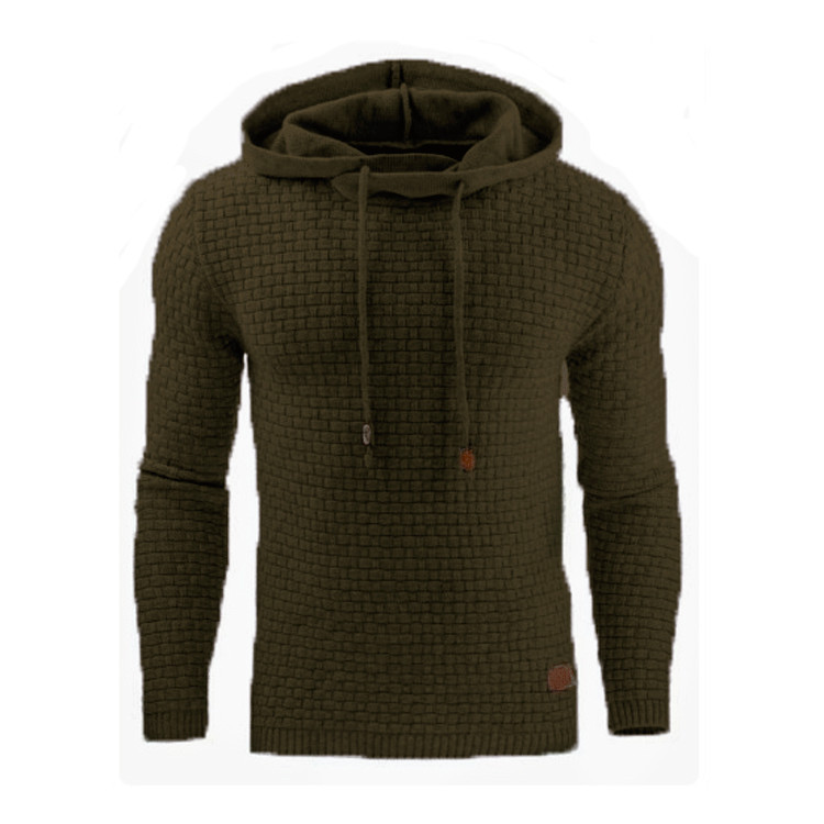 Herrenbekleidung Herbst und Winter Neuer Jacquardpullover für Herren Langarm-Kapuzenpullover Warme Farbe Kapuzenpullover Jacke 8008_voghion.com