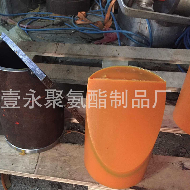 内钢圈聚氨酯包胶配件 船舶用聚氨酯包胶