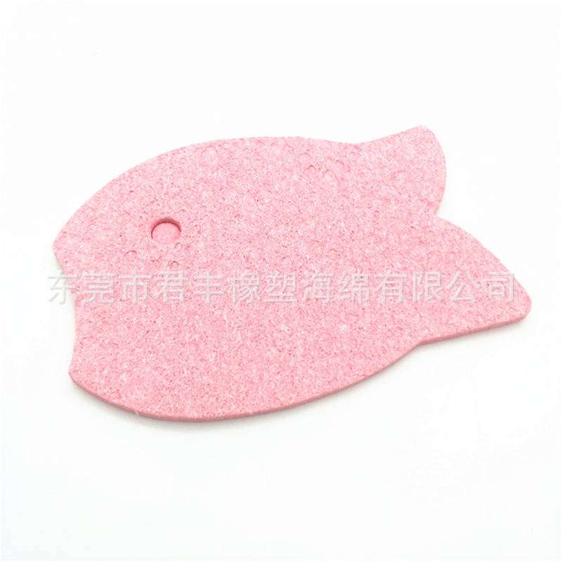 纤维吸水膨胀沐浴木浆棉 卡通压缩木浆海绵厂家供应