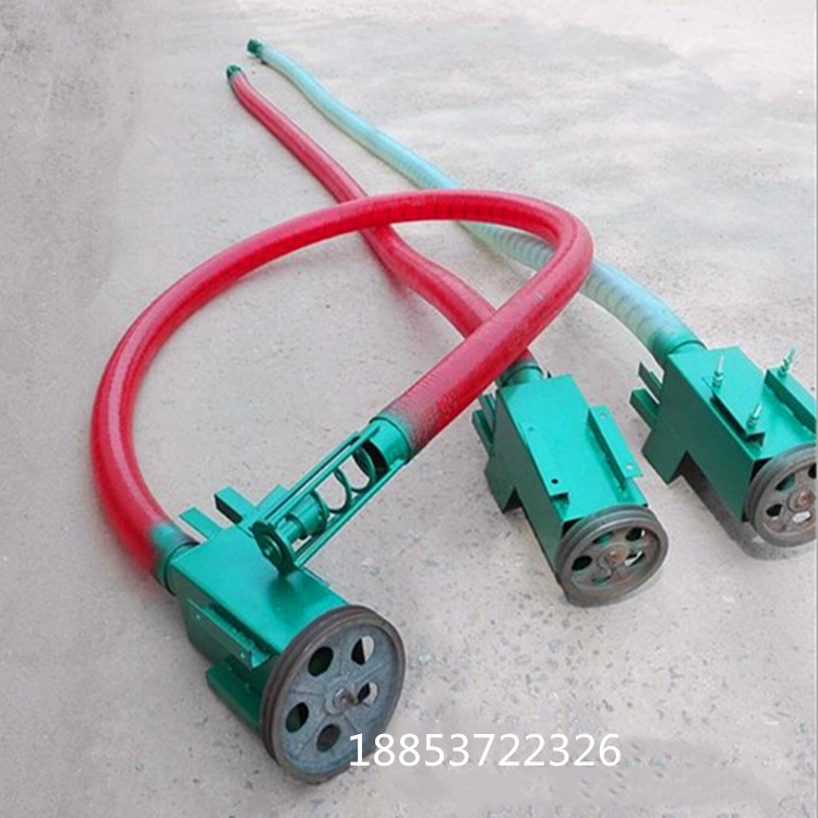 湖南塑料软管抽沙机 草木灰小型输送机 稻谷装袋机价格