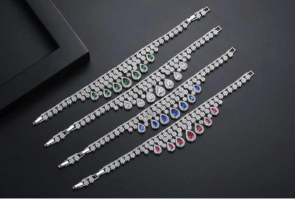 Jinseque Jiao Bracelet Commerce Extérieur Nouvelles Femmes De Cuivre Incrusté De Zirconium Gland Capricieux Bracelet Poignet Anneau Usine En Gros Cadeau display picture 1