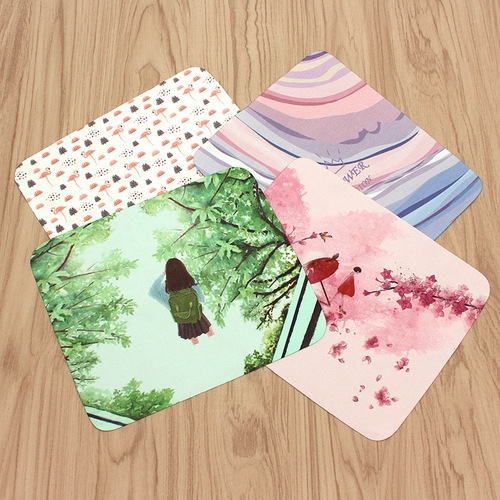 Lens Cloth Ultra-Fine Fiber Island Silk Mimic Deer Skin Fleece Heat Transfer Printed Lens Phone Screen Cleaning Cloth