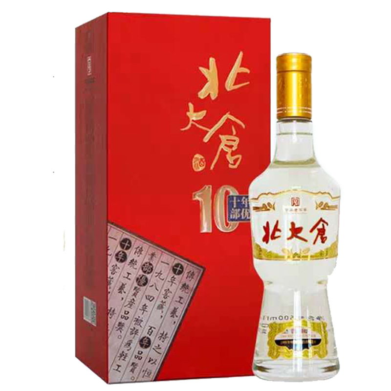 白酒-4瓶500ml北大仓白酒十年北大仓酒部优50度酱香北大仓50度北大仓-白酒...