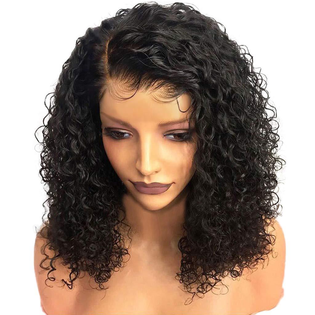 Manufacturers wholesale African small volume wigs, European and American wigs, women's short curls, high temperature silk head cover wholesale spot