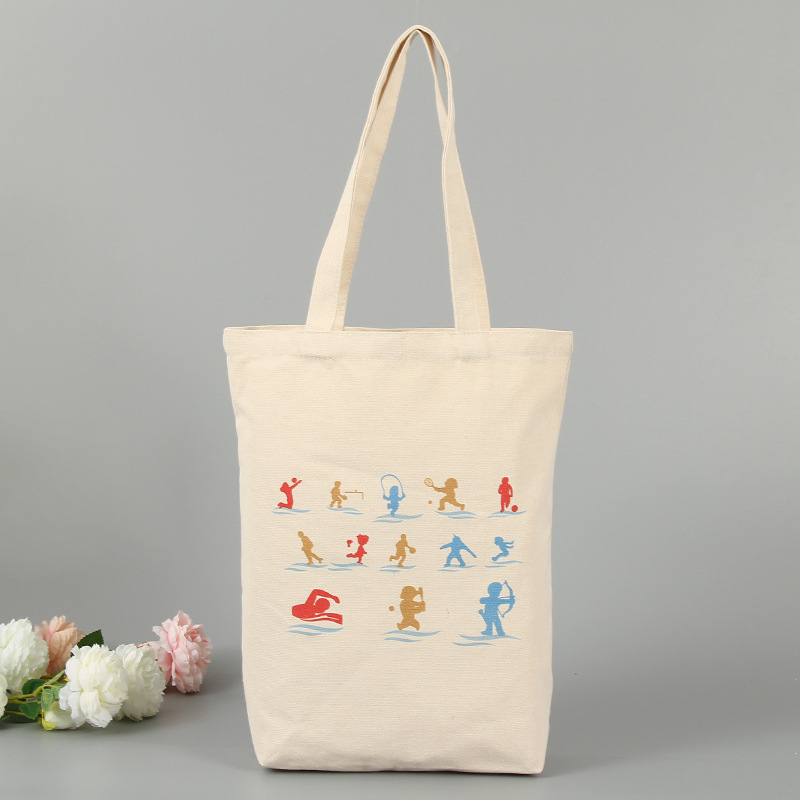 手提丝印帆布袋定做学生广告环保棉布袋学院运动会各项项目袋定制