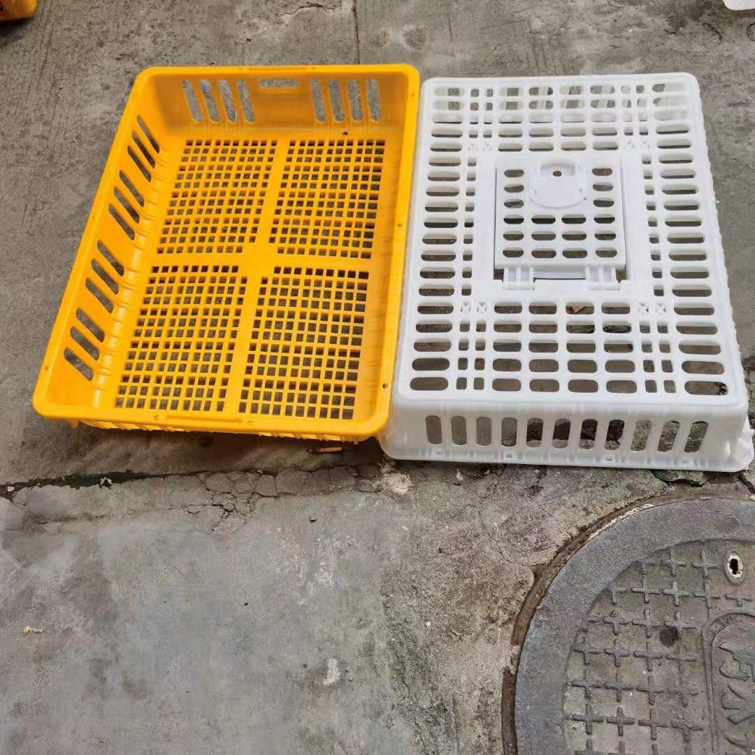 全新塑胶鸡笼 73*54*26 防生锈抗老化加强型鸡鸭运输笼