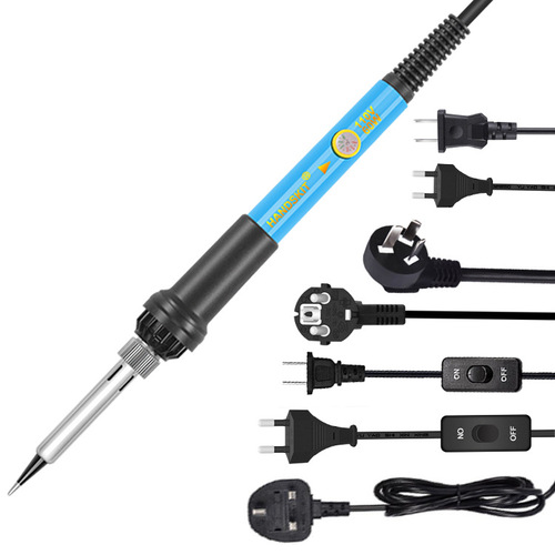 Temperature regulating soldering tool with switch 60W with tool bag diagonal pliers screwdriver tin wire soldering iron wholesale
