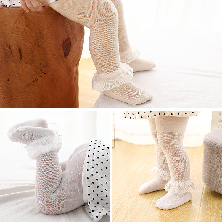 summer children's solid color tights