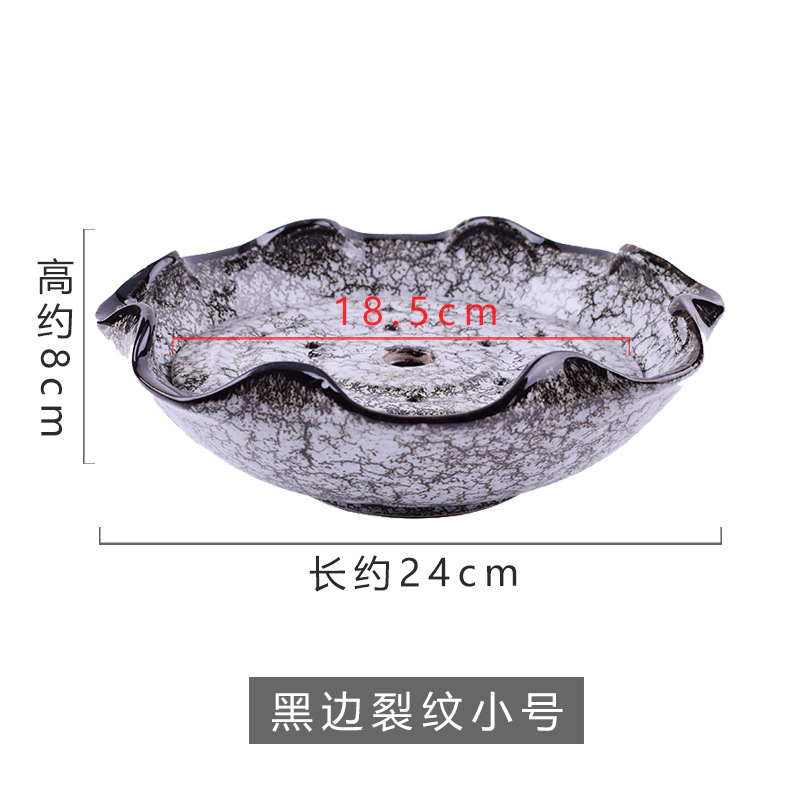 9.5inch 검은색 가장자리 균열 얼음 트레이