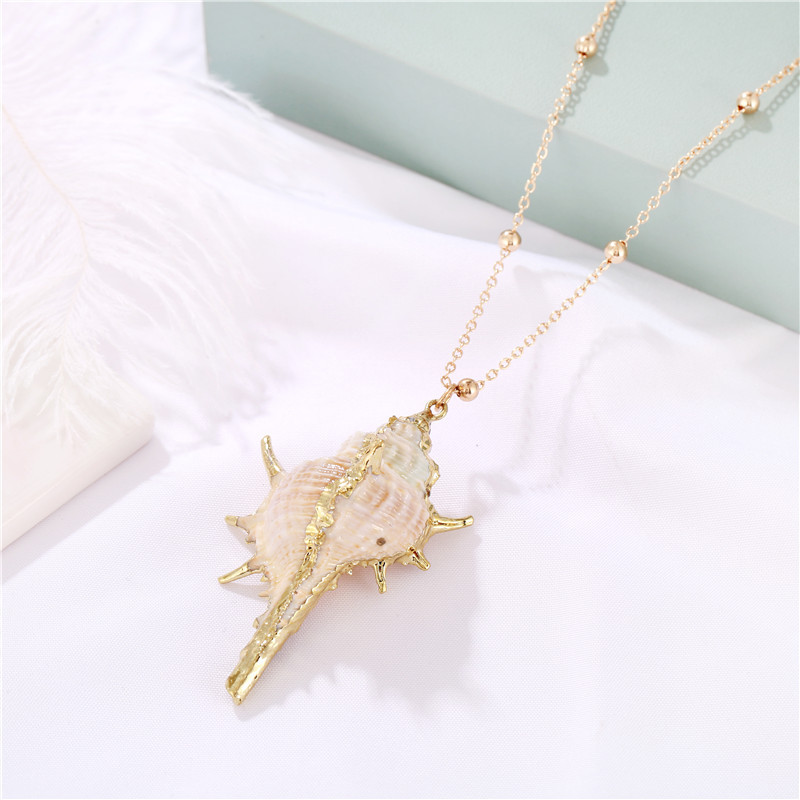 Lady Shell Conch Alloy Shell Conch Plating Women's Pendant Necklace display picture 9