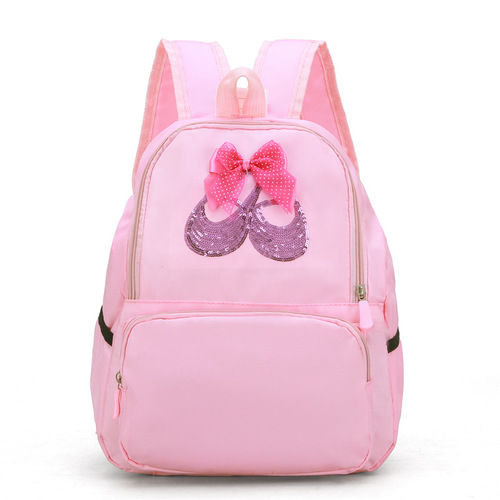 Dance Bag Children's Shoulder Dance Storage Backpack Latin Ballet School Bag Girls Princess Dance Bag Printed LOGO