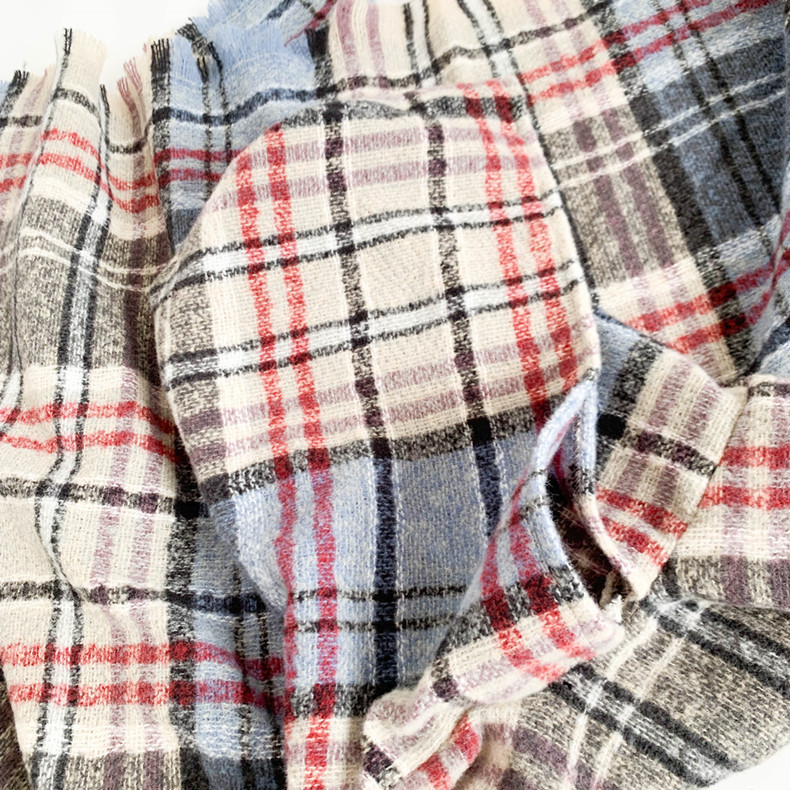 Capa a cuadros con capucha unisex otoño invierno poncho_voghion.com