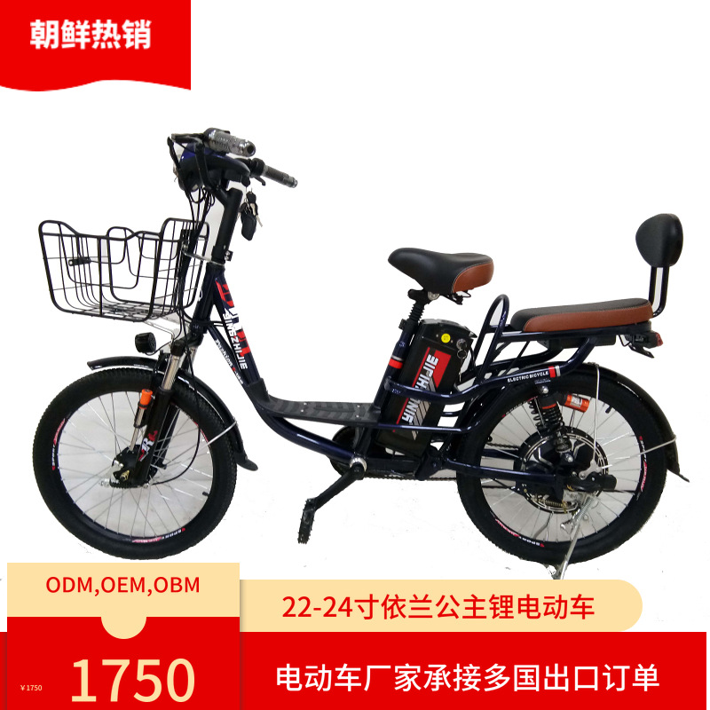 朝鲜款,电动自行车,48v锂电池电瓶车
