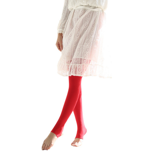 Thin bright red stockings, wedding year female pantyhose, festive bride leggings, adult leggings