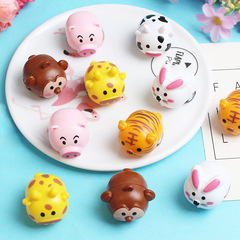 Starter car for cute pets, cartoon inertia animal toy, mini flying car, small gift, educational toy, wholesale