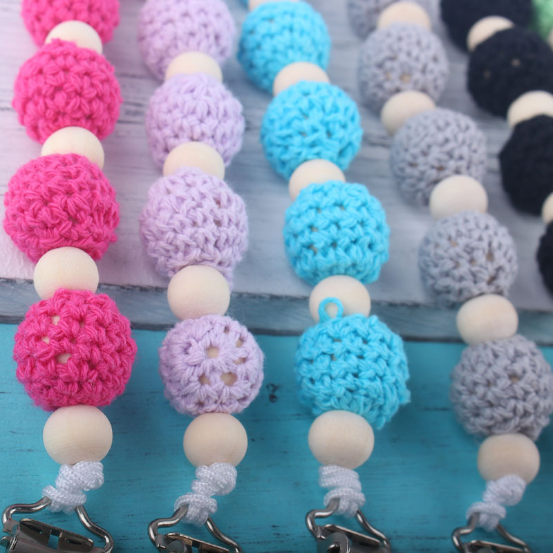 Comercio exterior nuevo chupete cadena bebé suministros madera anti-perdido cadena bebé auxiliar mordedor anti-gota cadena ventas directas