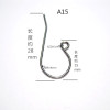 Manufacturers supply a variety of Korean version of stainless steel French buckle hook DIY jewelry single hook manual accessories to protect color