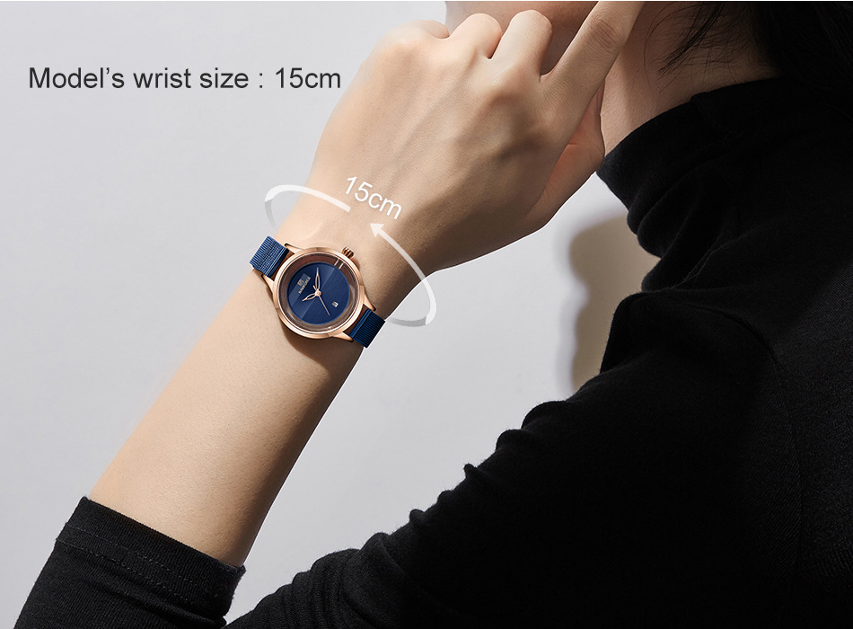 Women's Quartz Watch Mesh Band Calendar Waterproof Fashion Design_voghion.com