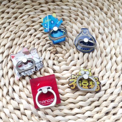 Cartoon Acrylic mobile phone Ring buckle Bracket originality new pattern customized advertisement gift gift three-dimensional Ring Bracket