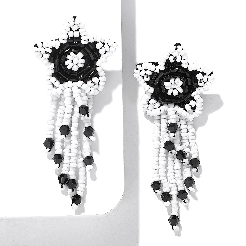 Funny Mizhu Tassel Earrings Unique Earrings Fashion Earrings Accessories display picture 12