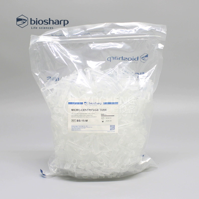 Биошарп Белая Акула BS-15-M1.5ml Заостренное дно с крышкой Пробирка для центрифуги eptube Micro doff Tube 500 шт./Упак.