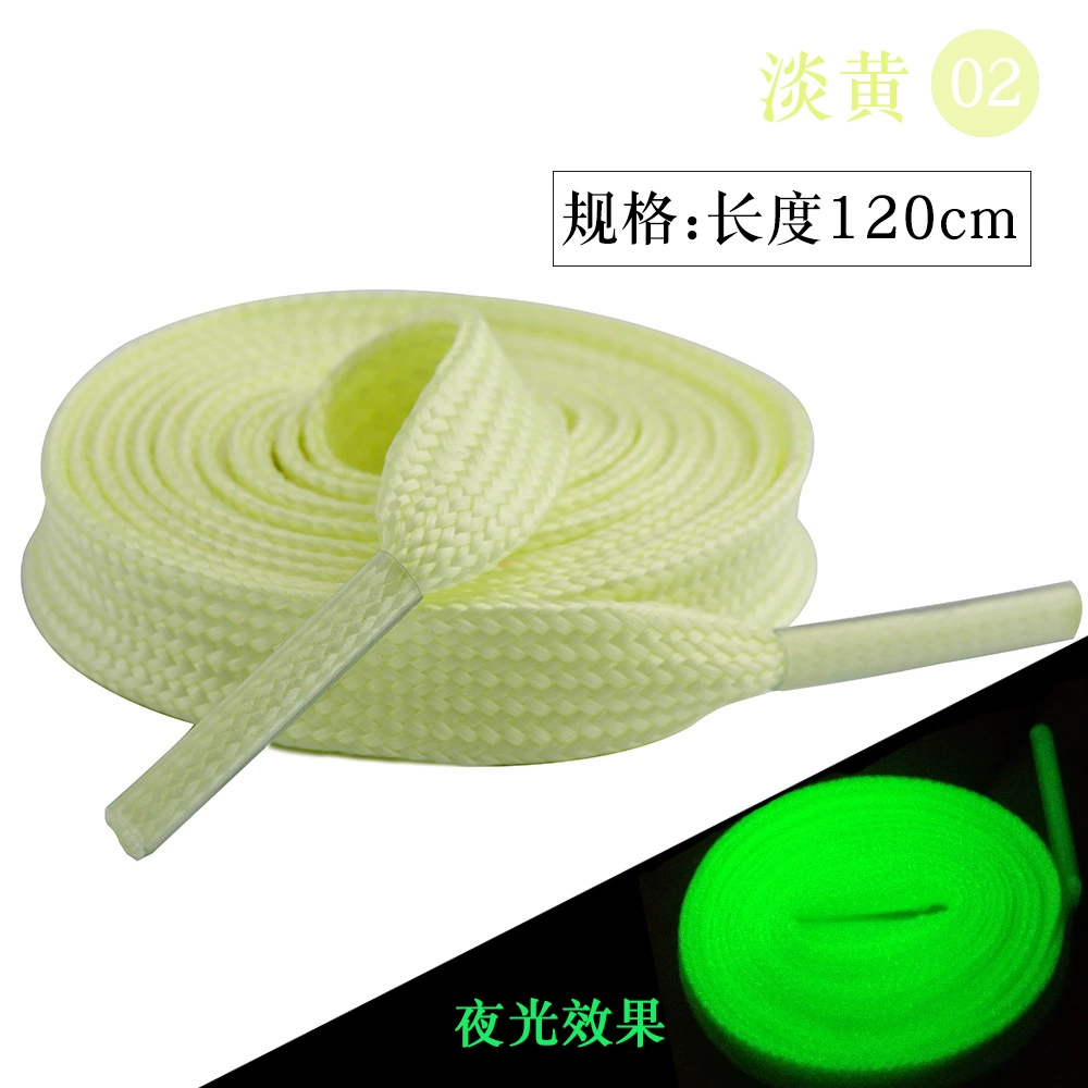 Glow-in-the-Dark Shoelaces, Fluorescent Trend, 50–120 cm, Multi-Color Fashion Laces