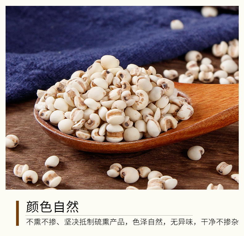 Yi Mi Ren (Coix lacryma-jobi) — Dried Job's Tears Grain, 500g Bottle for Tea & Soup quality and texture