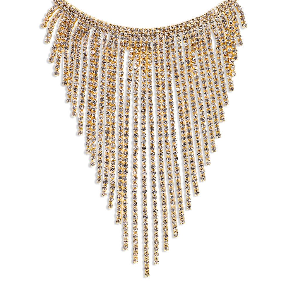 Rhinestone Necklace on Display