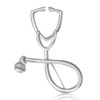 Fashionable stethoscope, metal brooch, 2019, new collection, simple and elegant design, wholesale